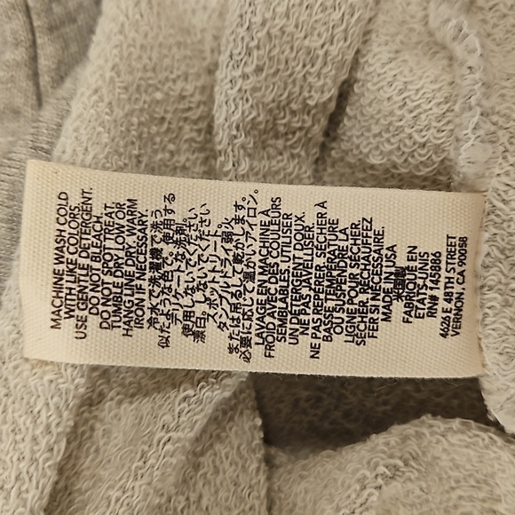 💕THE GREAT💕 The Sweatshirt Dress ~ Light Heather Grey Size 1 Small NWT - Picture 13 of 13